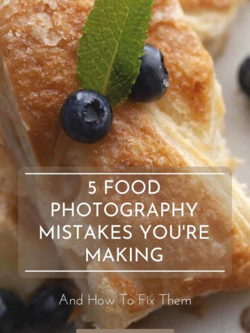 Photography Mistake shown using pastry
