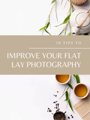 Flat lay photography example