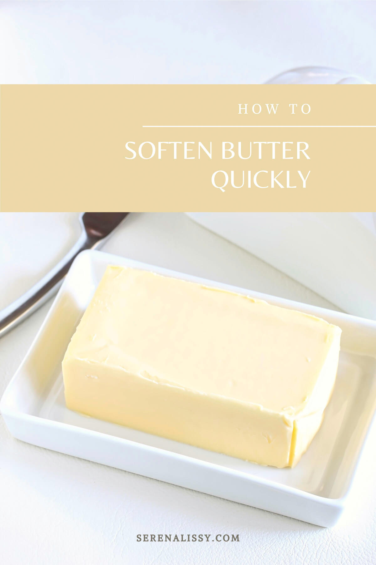 Stick of butter softening